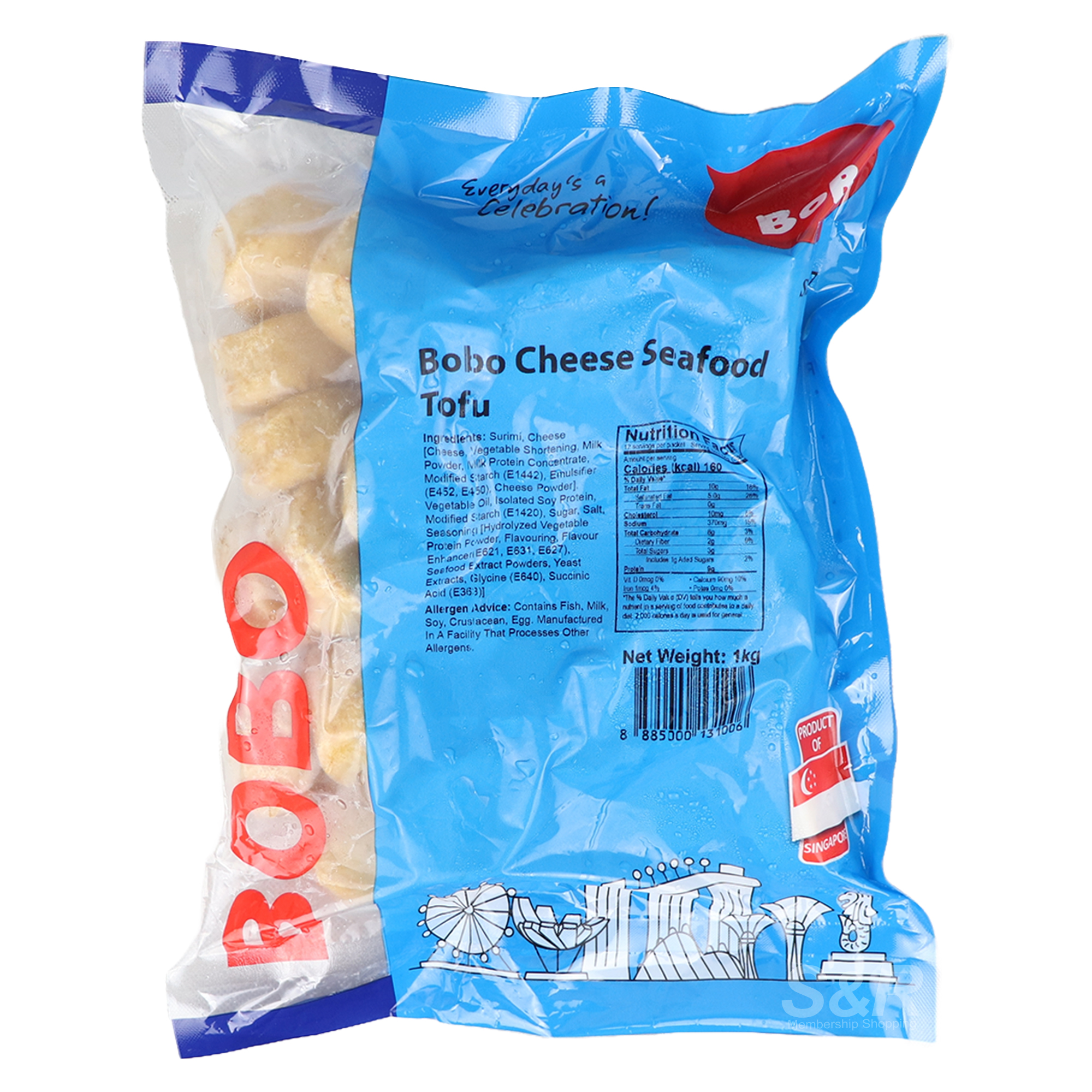 Bobo Cheese Seafood Tofu 1kg Bobo Cheese Seafood Tofu 1kg